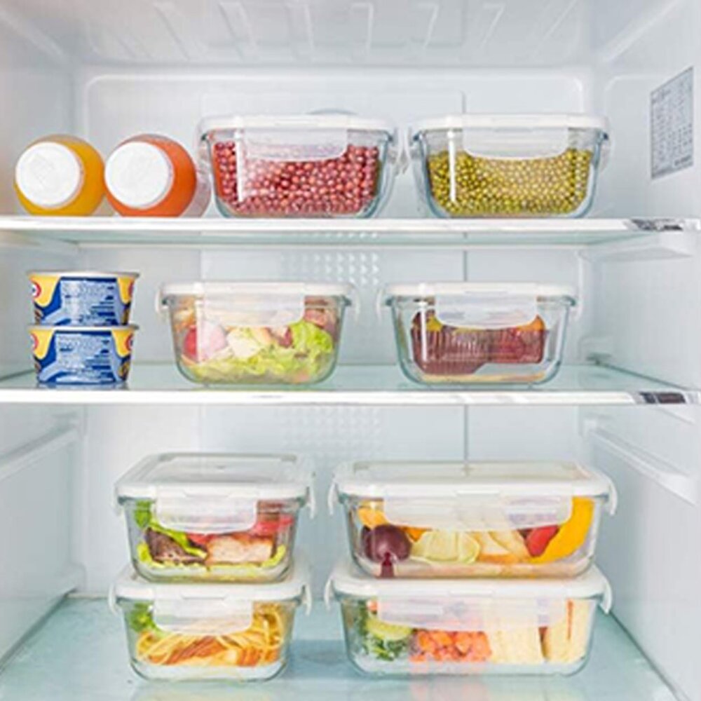Bayco Set of 6 Meal Prep Glass Containers NEW - Picture 7 of 10